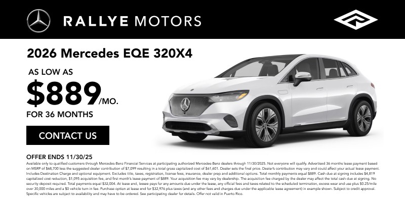 Rallye Motors Company - Rallye Motors - 2026 Mercedes EQE 320X4 - Drive ...
